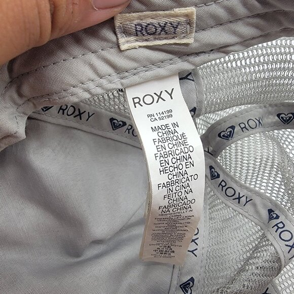 Roxy Womens Gray Trucker Hat Cap Tribal Print Casual Outdoors Comfort Athletic - Picture 5 of 9